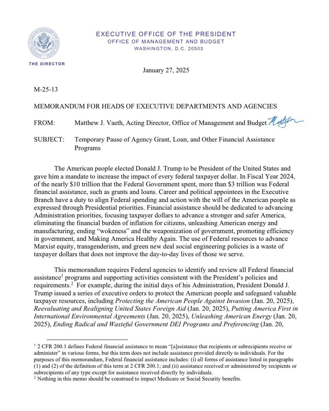 The recent move to halt federal aid underscores the complexities and vulnerabilities of our democratic system. It is a stark reminder that power in governance should not lean towards authoritarianism, especially amidst leaders with contentious legal histories. As the March 2025 debt ceiling debate looms, the importance of holding Congress accountable becomes ever more critical. The decisions made now will significantly impact families nationwide and shape a more equitable future. By actively engaging in the political process, there's an opportunity to turn this looming crisis into a powerful catalyst for change. Stay informed and take action by reaching out to your representatives to voice your concerns and demand accountability. Engage with advocacy groups to learn how you can contribute to creating a resilient system that works for everyone. Media Credit: Derrick Jackson